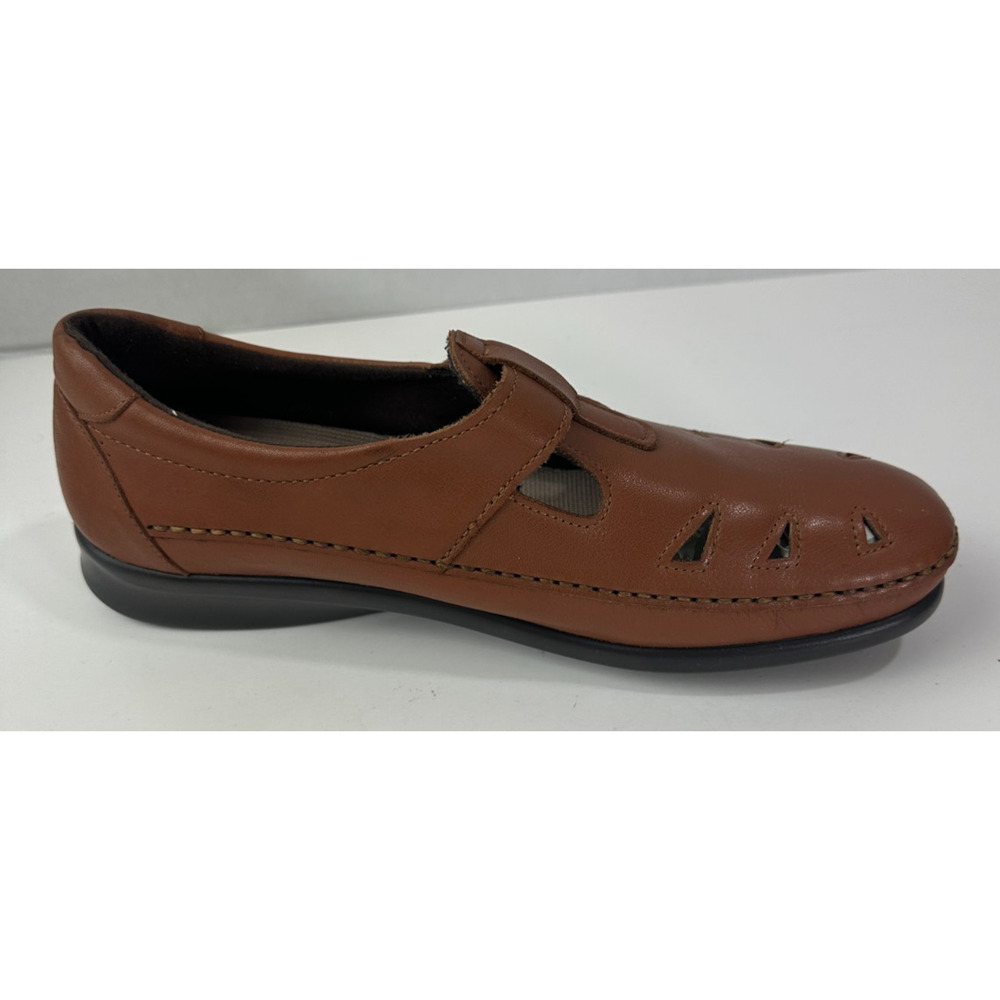 SAS Tripad Comfort Soft Step Leather Roamer Shoes Chestnut Brown Size 10 - Picture 13 of 16